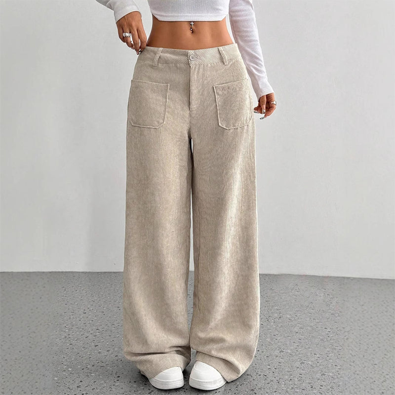 🎁Noutăți 2026 50% REDUCERE💥Pantaloni casual pentru femei, cu talie înaltă și croi lejer💕-10