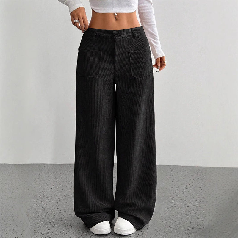 🎁Noutăți 2026 50% REDUCERE💥Pantaloni casual pentru femei, cu talie înaltă și croi lejer💕-13