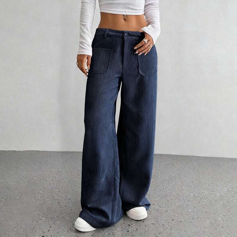🎁Noutăți 2026 50% REDUCERE💥Pantaloni casual pentru femei, cu talie înaltă și croi lejer💕-14