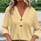 🔥Limited-time offer-Women's V-Neck Button Down Eyelet Blouse-19