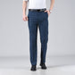 Pantaloni de costum business cu talie înaltă pentru bărbați-4