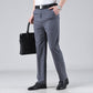 Pantaloni de costum business cu talie înaltă pentru bărbați-5
