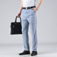 Pantaloni de costum business cu talie înaltă pentru bărbați-6