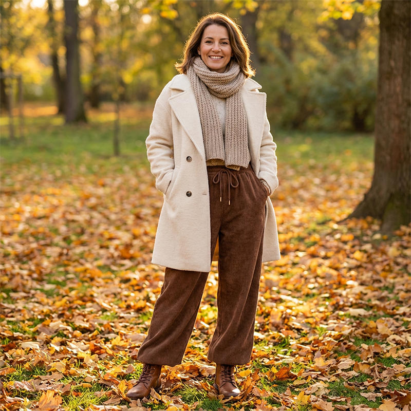 ⏳Reducere de 50% pentru o perioadă limitată⏰Pantaloni casual din catifea cu croi lejer pentru femei👖-4