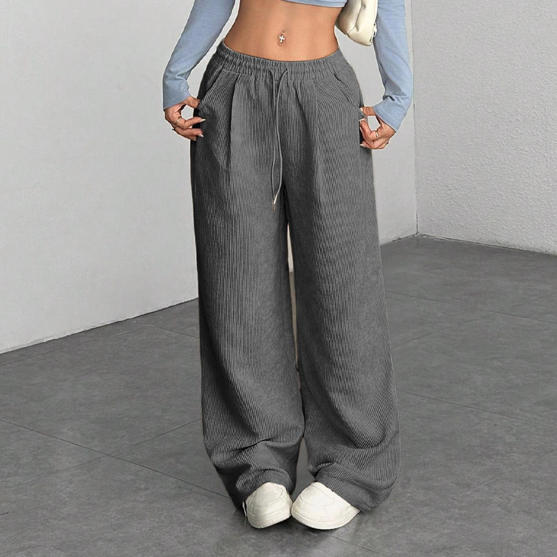 ⏳Reducere de 50% pentru o perioadă limitată⏰Pantaloni casual din catifea cu croi lejer pentru femei👖-9