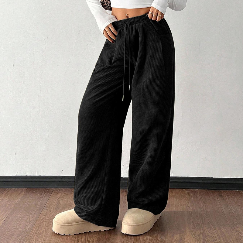 ⏳Reducere de 50% pentru o perioadă limitată⏰Pantaloni casual din catifea cu croi lejer pentru femei👖-10