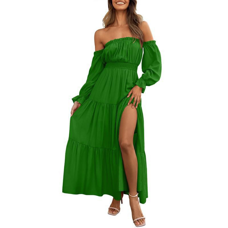 🆕2026⏰🎁Rochie de damă cu talie înaltă fără umăr👗-18