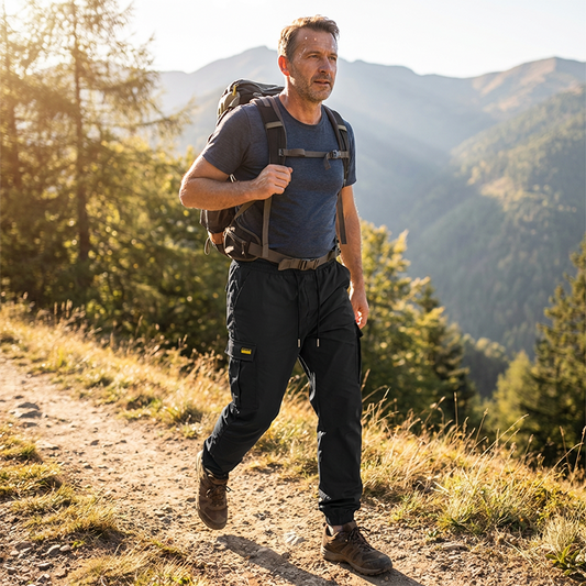 👖🌿Pantaloni cargo casual pentru bărbați, cu șnur🔥