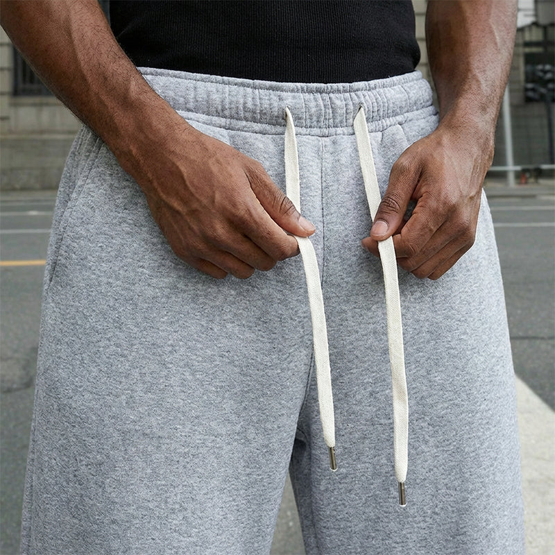 Pantaloni casual pentru bărbați, cu șnur lejer, 👖-7