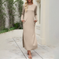 Rochie tricou cu mâneci lungi pentru femei-9