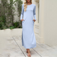 Rochie tricou cu mâneci lungi pentru femei-10