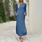 Rochie tricou cu mâneci lungi pentru femei-14
