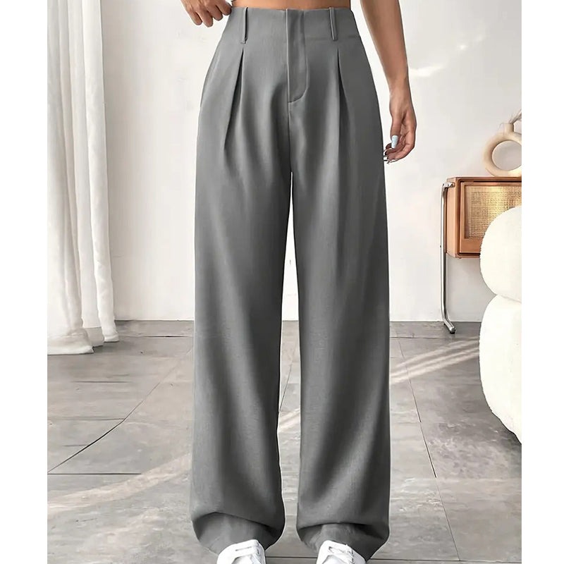 💝Noutăți cu 50% reducere💥Pantaloni eleganți pentru femei, cu talie înaltă-6