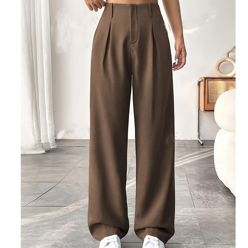 💝Noutăți cu 50% reducere💥Pantaloni eleganți pentru femei, cu talie înaltă-9