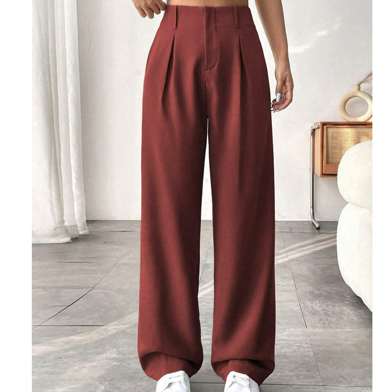💝Noutăți cu 50% reducere💥Pantaloni eleganți pentru femei, cu talie înaltă-10