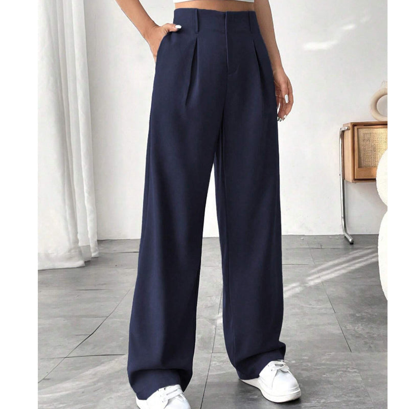 💝Noutăți cu 50% reducere💥Pantaloni eleganți pentru femei, cu talie înaltă-8