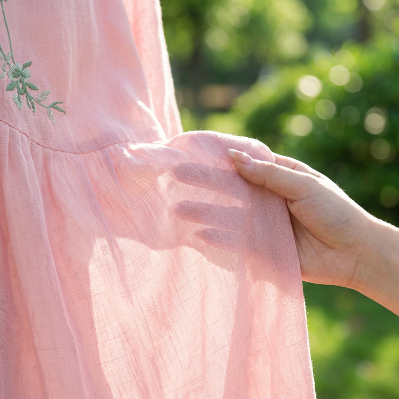 💝50% REDUCERE💃Rochie midi lejeră pentru femei, cu broderie-1