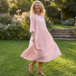 💝50% REDUCERE💃Rochie midi lejeră pentru femei, cu broderie-6