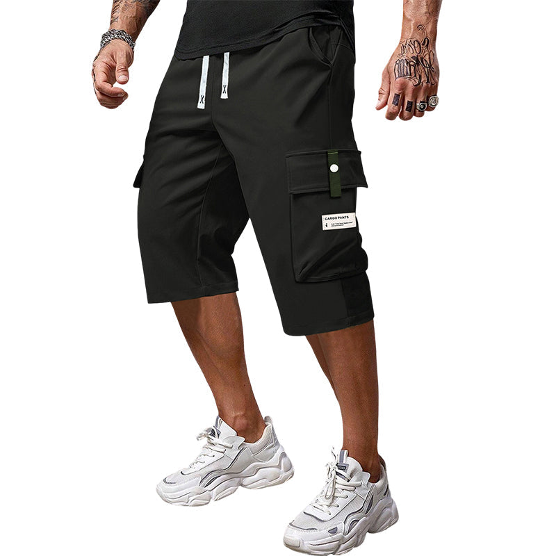 💥Cele mai vândute produse cu 60% reducere🔥 Pantaloni capri cargo pentru bărbați cu șnur🎉-10