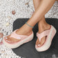 🌸 👡Papuci bloc colorati de vara de dama cu talpa moale si tocuri groase ☀️-2