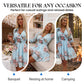 🌸Rochie cu imprimeu floral și decolteu în V pentru femei✨Strălucește toată vara-5