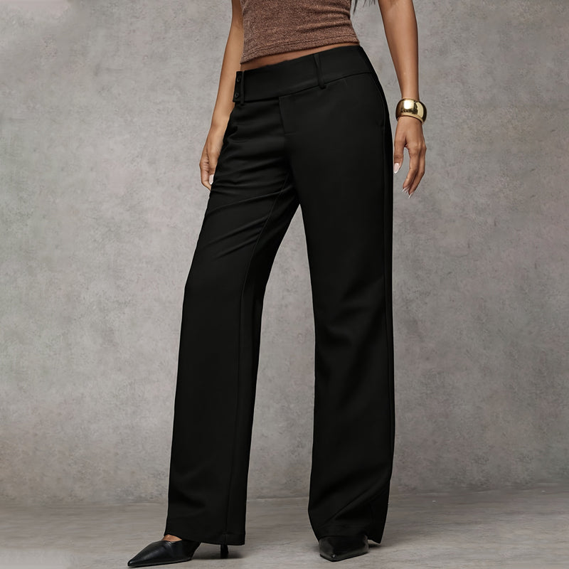 Pantaloni eleganți evazați pentru femei-8