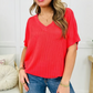💥 Modele cele mai vândute cu 40% REDUCERE!!👕Tricou de vară cu decolteu în V pentru femei🌟-6