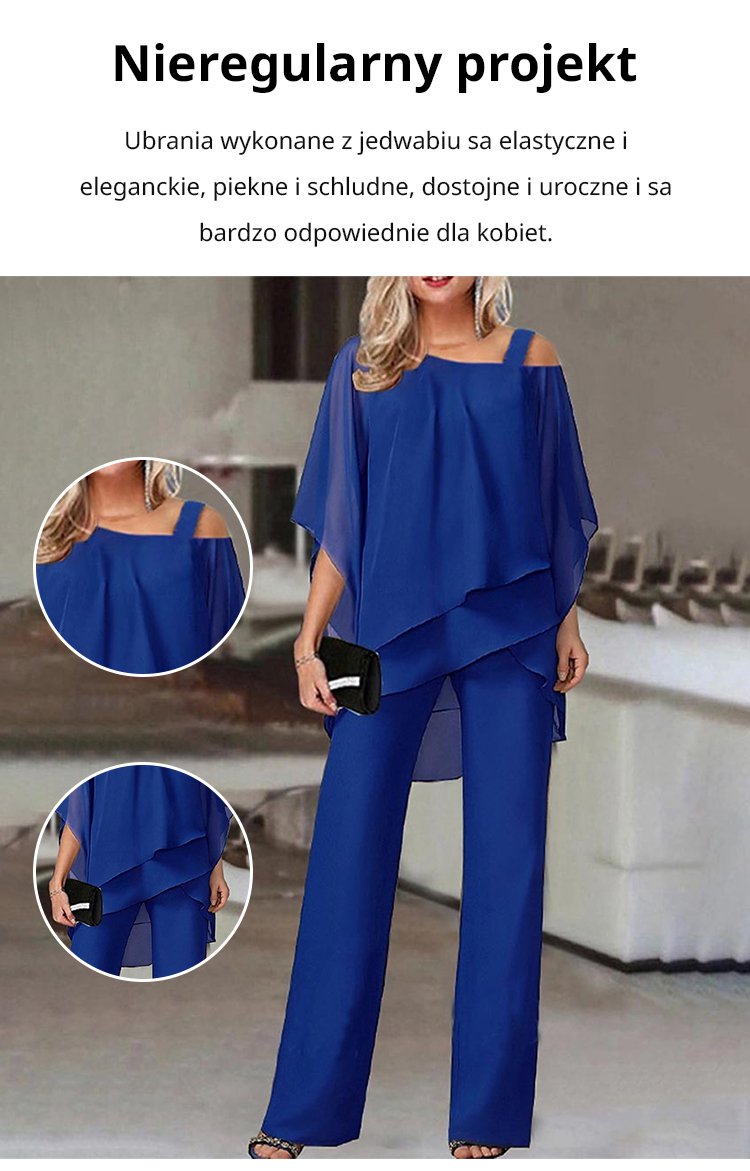 🎉Costum de damă lejer și neregulat👚👖-3