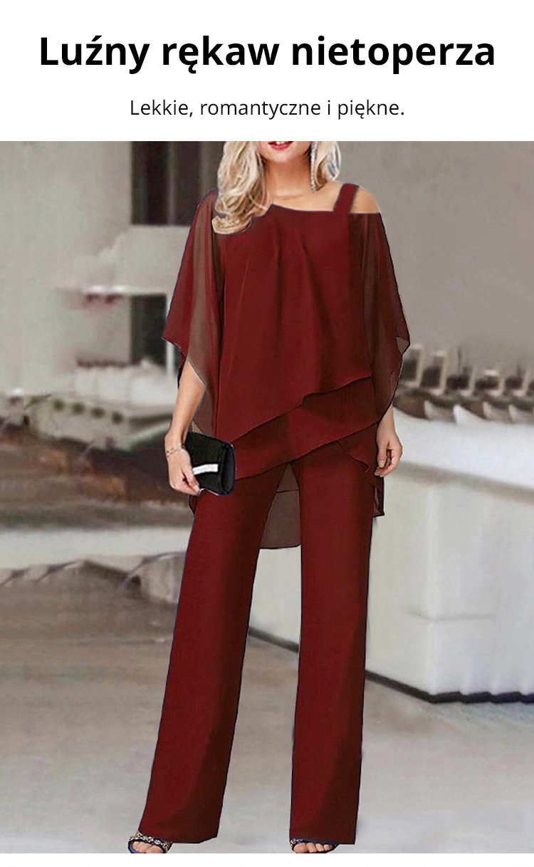 🎉Costum de damă lejer și neregulat👚👖-13