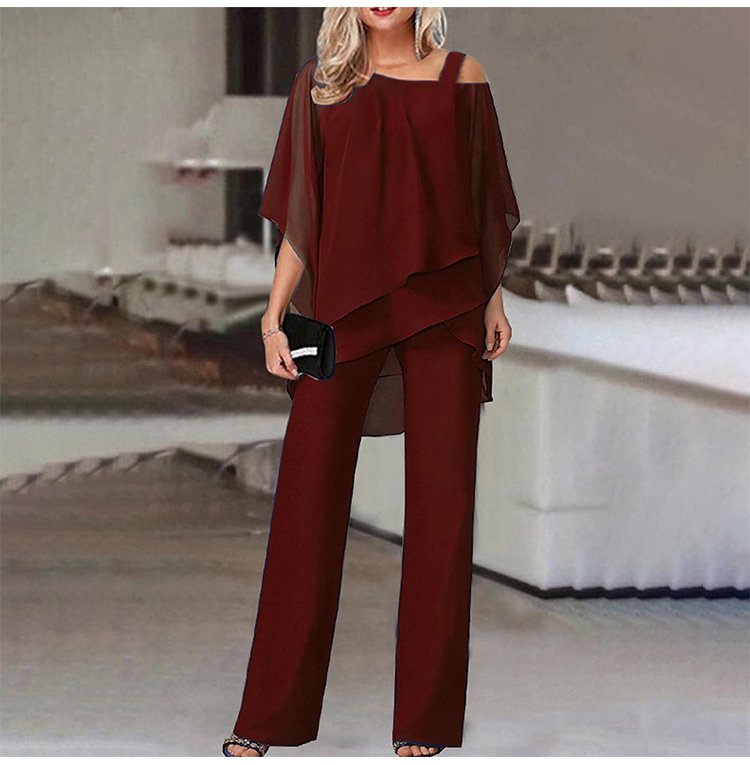 🎉Costum de damă lejer și neregulat👚👖-20