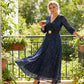 🌟✨Rochie lungă cu decolteu în V și paiete pentru femei👗-7