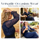 🌟✨Rochie lungă cu decolteu în V și paiete pentru femei👗-6