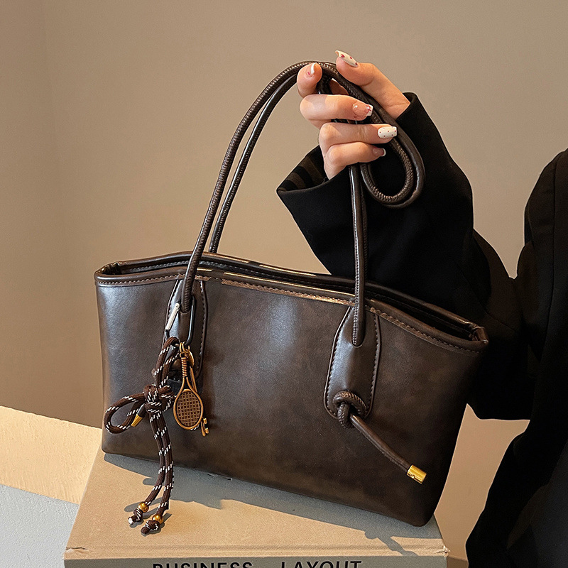 👜 50% REDUCERE ACUM! ✨ Geantă de umăr vintage din piele PU pentru femei – Design elegant, încăpătoare și perfectă pentru uzul zilnic 🌸-3