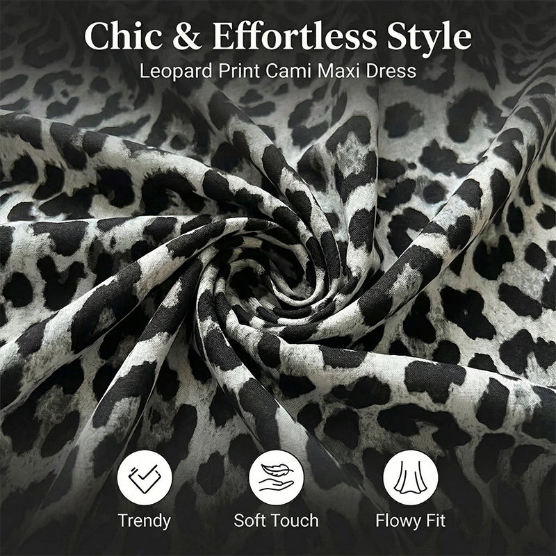 ✨Moda întâlnește farmecul😍Rochie lungă cu imprimeu leopard🐆-3