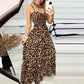 ✨Moda întâlnește farmecul😍Rochie lungă cu imprimeu leopard🐆-10