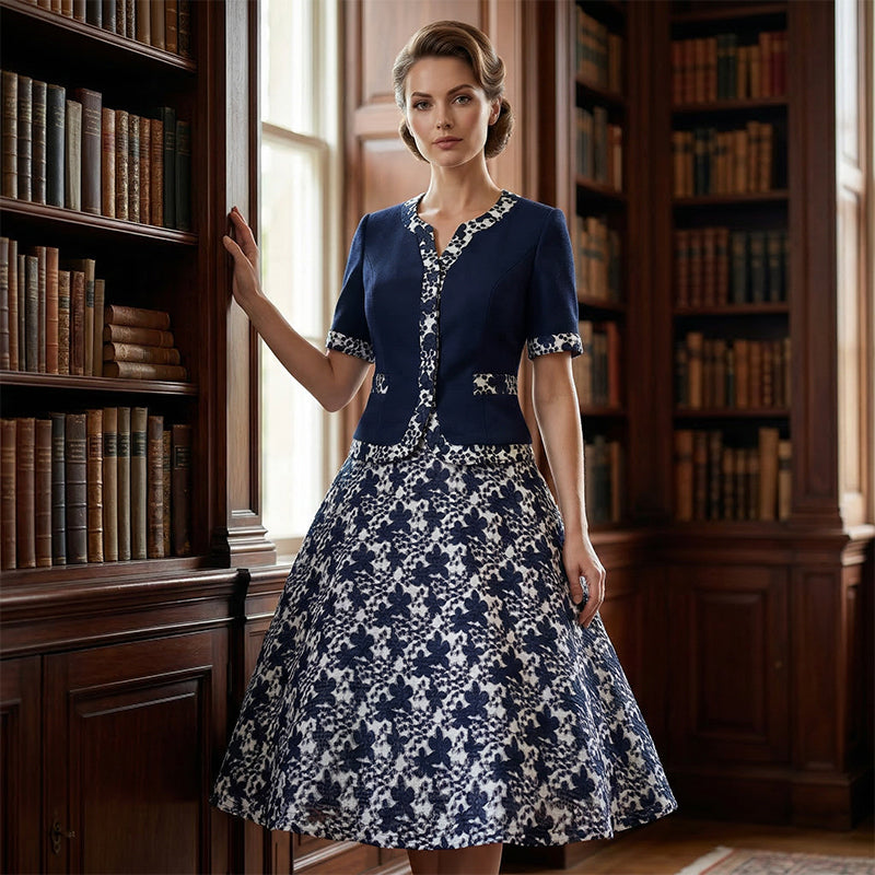 💐50% REDUCERE!💥 Rochie elegantă cu imprimeu floral – perfectă pentru petreceri și întâlniri 🌸💃【Preț nebunesc】-1