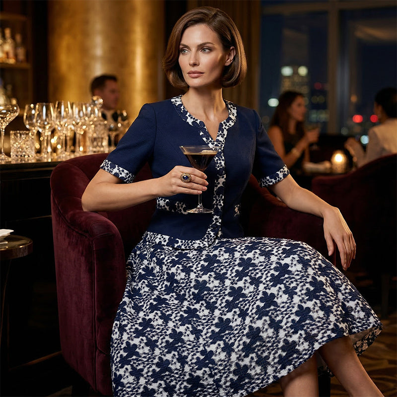 💐50% REDUCERE!💥 Rochie elegantă cu imprimeu floral – perfectă pentru petreceri și întâlniri 🌸💃【Preț nebunesc】-2