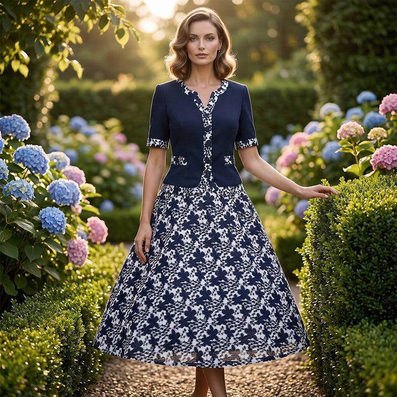 💐50% REDUCERE!💥 Rochie elegantă cu imprimeu floral – perfectă pentru petreceri și întâlniri 🌸💃【Preț nebunesc】-6
