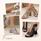 🏖️👠Sandale elegante cu toc pentru femei, cu vârful deschis – Picioare zvelte, mers confortabil 👡-11