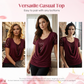 💗💖【S-5XL】👕Bluză elegantă cu mâneci scurte și paiete pentru femei🎉-4
