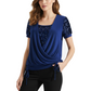 💗💖【S-5XL】👕Bluză elegantă cu mâneci scurte și paiete pentru femei🎉-9