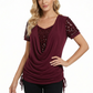 💗💖【S-5XL】👕Bluză elegantă cu mâneci scurte și paiete pentru femei🎉-10