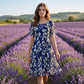 Rochie de seară pentru femei, cu croială în formă de A și imprimeu floral👗