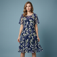 Rochie de seară pentru femei, cu croială în formă de A și imprimeu floral👗