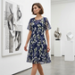 Rochie de seară pentru femei, cu croială în formă de A și imprimeu floral👗