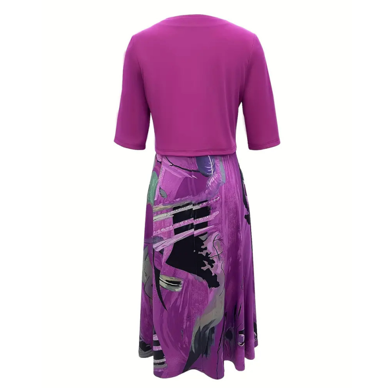 🔥Ofertă limitată: 50% reducere💎👗Set de două piese pentru femei – Cardigan scurt și rochie fără mâneci, elegante și rafinate😍-5
