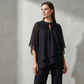 🎁Noutate cu 50% reducere💥 Set elegant asimetric din două piese, cu pantaloni-5