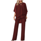 🎁Noutate cu 50% reducere💥 Set elegant asimetric din două piese, cu pantaloni-9