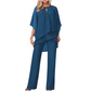 🎁Noutate cu 50% reducere💥 Set elegant asimetric din două piese, cu pantaloni-12