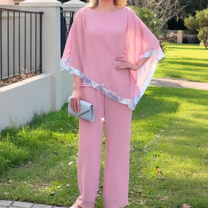 ✨Set de două piese elegant, cu paiete, pentru femei🤩-14